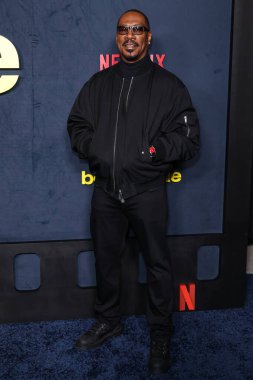 Amerikalı aktör, şarkıcı ve komedyen Eddie Murphy, Netflix 'in 12 Kasım 2025' te Hollywood, Los Angeles, Kaliforniya, ABD 'de düzenlenen Netflix Tudum Tiyatrosu' nun 'Being Eddie' adlı filminin Los Angeles galasına geldi..    