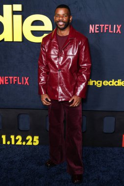 Jermelle Simon, Netflix 'in' Being Eddie 'nin Los Angeles galasına 12 Kasım 2025' te Hollywood, Los Angeles, Kaliforniya, ABD 'deki Netflix Tudum Tiyatrosu' nda gerçekleştirildi.. 