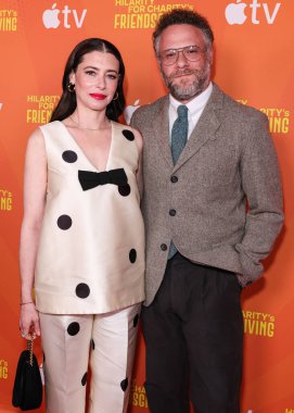 Amerikalı aktris, komedyen, senarist ve yönetmen Lauren Miller Rogen ve eşi Kanadalı aktör, komedyen, film yapımcısı ve esrar girişimcisi Seth Rogen, Rolling Greenens DTLA 2025 'te düzenlenen Yardım Derneği 2025 için Hilarity' ye geldiler.