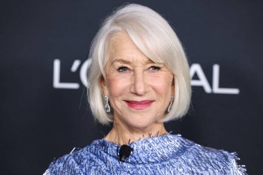 English actress Helen Mirren (Dame Helen Mirren) arrives at the 20th Annual L'Oreal Paris' Women Of Worth Celebration 2025 held the Academy Museum of Motion Pictures on December 2, 2025 in Museum Row, Miracle Mile, Los Angeles, California  