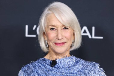 English actress Helen Mirren (Dame Helen Mirren) arrives at the 20th Annual L'Oreal Paris' Women Of Worth Celebration 2025 held the Academy Museum of Motion Pictures on December 2, 2025 in Museum Row, Miracle Mile, Los Angeles, California  