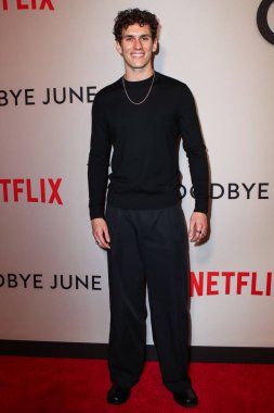 Sam Vartholomeos, Netflix 'in 8 Aralık 2025' te New York, New York, ABD 'deki The Whitby Hotel' de düzenlenen 