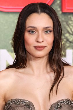 Portekizli aktris Daniela Melchior, 13 Aralık 2025 tarihinde Los Angeles, Kaliforniya, ABD 'de bulunan Kasa tarafından Broadway' deki StILE Downtown Los Angeles 'taki United Theater' da düzenlenen Columbia Pictures 'Anaconda' nın dünya prömiyerine geldi.. 