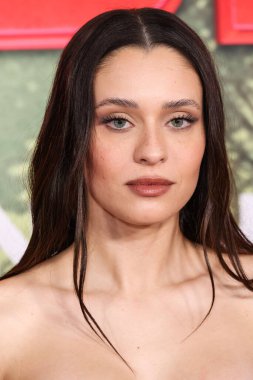 Portekizli aktris Daniela Melchior, 13 Aralık 2025 tarihinde Los Angeles, Kaliforniya, ABD 'de bulunan Kasa tarafından Broadway' deki StILE Downtown Los Angeles 'taki United Theater' da düzenlenen Columbia Pictures 'Anaconda' nın dünya prömiyerine geldi.. 