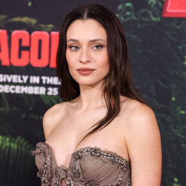 Portekizli aktris Daniela Melchior, 13 Aralık 2025 tarihinde Los Angeles, Kaliforniya, ABD 'de bulunan Kasa tarafından Broadway' deki StILE Downtown Los Angeles 'taki United Theater' da düzenlenen Columbia Pictures 'Anaconda' nın dünya prömiyerine geldi.. 