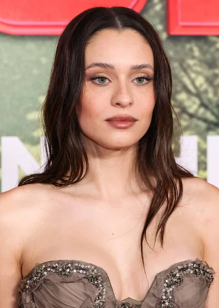 Portekizli aktris Daniela Melchior, 13 Aralık 2025 tarihinde Los Angeles, Kaliforniya, ABD 'de bulunan Kasa tarafından Broadway' deki StILE Downtown Los Angeles 'taki United Theater' da düzenlenen Columbia Pictures 'Anaconda' nın dünya prömiyerine geldi.. 