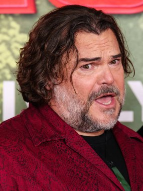Amerikalı aktör, komedyen ve müzisyen Jack Black, 13 Aralık 2025 'te Los Angeles, Los Angeles' ta Kasa tarafından Broadway 'deki StILE Downtown Los Angeles' taki United Theater 'da düzenlenen Columbia Pictures' Anaconda 'nın dünya prömiyerine geldi.    