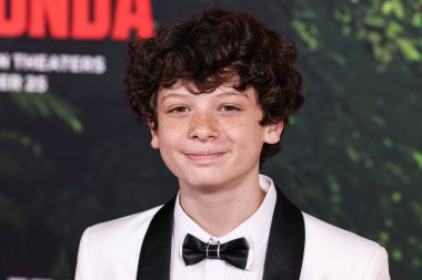 Avustralyalı aktör Sebastian Sero, 13 Aralık 2025 tarihinde Los Angeles, Kaliforniya, ABD 'de bulunan Kasa tarafından Broadway' deki StILE Downtown Los Angeles 'taki The United Theater' da düzenlenen Columbia Pictures 'Anaconda' nın dünya prömiyerine geldi..   