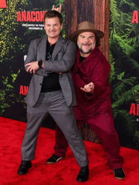 Amerikalı aktör Steve Zahn ve Amerikalı aktör, komedyen ve müzisyen Jack Black, 13 Aralık 2025 tarihinde Los Angeles 'ta Kasa tarafından Broadway' deki United Theater 'da düzenlenen Columbia Pictures' Anaconda 'nın dünya prömiyerine geldiler..