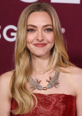 Monse PF26, Tiffany & Co mücevherleri ve Jimmy Choo ayakkabıları giyen Amerikalı aktris Amanda Seyfried, 15 Aralık 2025 'te Hollywood, Los Angeles' ta bulunan TCL Çin Tiyatrosu IMAX 'ta düzenlenen Lionsgate' in 'The Housemaid' adlı filminin Los Angeles galasına geldi.