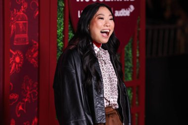 Amerikalı aktris ve rapçi Awkwafina (Nora Lum), 15 Aralık 2025 'te Hollywood, Los Angeles, Kaliforniya, ABD' de bulunan TCL Çin Tiyatrosu IMAX 'te düzenlenen Lionsgate' in 'The Housemaid' adlı filminin Los Angeles galasına geldi..