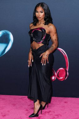 Amerikalı artistik jimnastikçi Jordan Chiles, 18 Aralık 2025 'te Hollywood Palladium' da düzenlenen TikTok Ödülleri 'ne geldi..