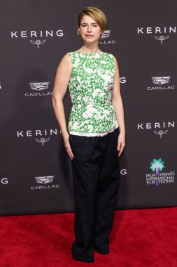 Dries van Noten Spring 2026 giyen Jessie Buckley, Palm Springs Uluslararası Film Festivali Film Ödülleri 'ne 3 Ocak 2026' da Palm Springs, Riverside County, Kaliforniya 'da düzenlenen 37.