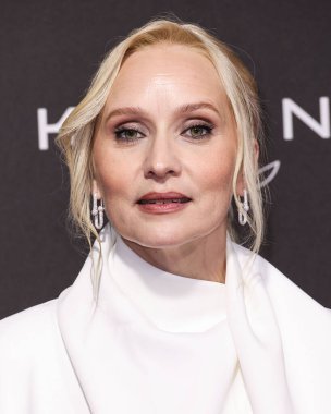 Khaite Resort 2026 elbisesi giyen Mona Fastvold, Palm Springs Uluslararası Film Festivali Film Ödülleri 'ne 3 Ocak 2026' da Palm Springs, Riverside, Kaliforniya 'da düzenlenen 37.