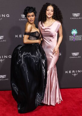 Teyana Taylor ve Chase Infiniti, 3 Ocak 2026 'da Palm Springs, Riverside County, Kaliforniya, ABD' deki Palm Springs Kongre Merkezi 'nde düzenlenen 37..