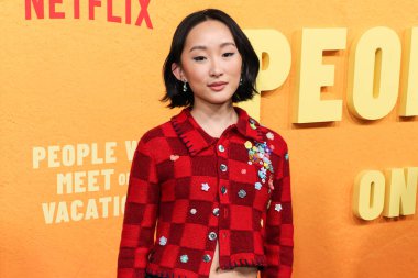Amerikalı aktris Ji-young Yoo (SunHee Seo), 6 Ocak 2026 'da Hollywood, Los Angeles, Kaliforniya' da düzenlenen Netflix 'in 