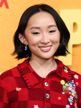 Amerikalı aktris Ji-young Yoo (SunHee Seo), 6 Ocak 2026 'da Hollywood, Los Angeles, Kaliforniya' da düzenlenen Netflix 'in 