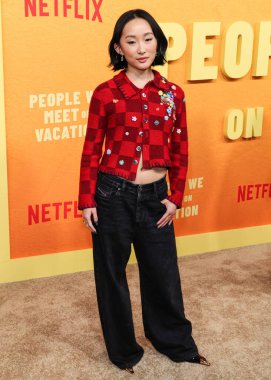 Amerikalı aktris Ji-young Yoo (SunHee Seo), 6 Ocak 2026 'da Hollywood, Los Angeles, Kaliforniya' da düzenlenen Netflix 'in 