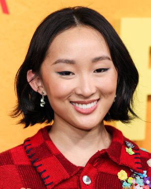 Amerikalı aktris Ji-young Yoo (SunHee Seo), 6 Ocak 2026 'da Hollywood, Los Angeles, Kaliforniya' da düzenlenen Netflix 'in 