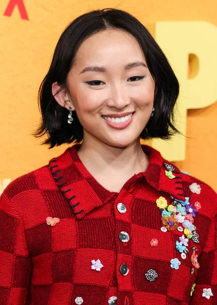 Amerikalı aktris Ji-young Yoo (SunHee Seo), 6 Ocak 2026 'da Hollywood, Los Angeles, Kaliforniya' da düzenlenen Netflix 'in 