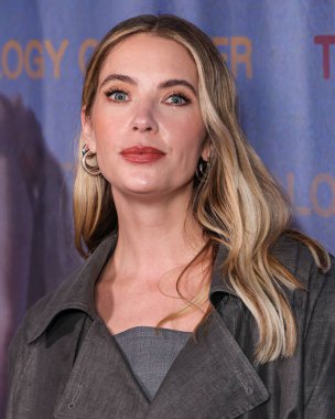 American actress and singer Ashley Benson arrives at the Los Angeles Premiere Of The Forge's 'The Chronology Of Water' held at 2220 Arts + Archives on January 8, 2026 in Historic Filipinotown, Los Angeles, California, United States.