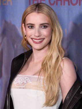 Amerikalı aktris, şarkıcı, yapımcı ve model Emma Roberts, 8 Ocak 2026 'da Los Angeles, Los Angeles, Kaliforniya, ABD' de düzenlenen 2220 Arşiv + Arşiv 'de düzenlenen Forge' un 'The Chronology of Water' adlı galasına geldi..