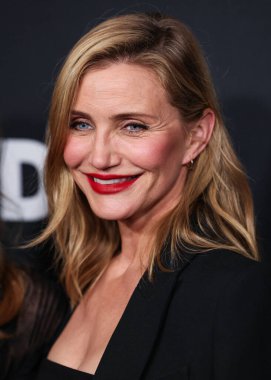 Amerikalı aktris ve eski model Cameron Diaz, 9 Ocak 2025 'te Santa Monica, Los Angeles, Kaliforniya, ABD' deki Regent Santa Monica Plajı 'nda düzenlenen 2026. Geleneksel WWD (Women' s Wear Daily) Style Awards 'a geldi..