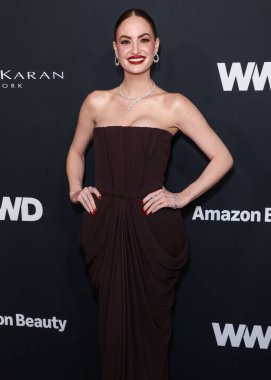 Amerikan sosyal medya etkileyicisi Haley Kalil, 9 Ocak 2025 'te Santa Monica, Los Angeles, Kaliforniya, ABD' deki Regent Santa Monica Beach 'te düzenlenen 2026. Geleneksel WWD (Kadın Giyimi Günlük) Style Ödülleri' ne ulaştı..