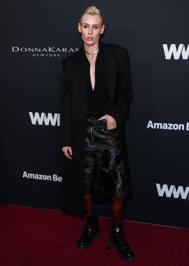 Model and activist Lauren Wasser  arrives at the 2026 2nd Annual WWD (Women's Wear Daily) Style Awards, Golden Globes held at the Regent Santa Monica Beach on January 9, 2025 in Santa Monica, Los Angeles, California, United States.