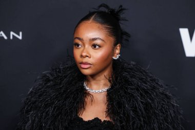 Amerikalı aktris Skai Jackson, 9 Ocak 2025 'te Santa Monica Sahili' nde düzenlenen 2026. Geleneksel WWD (Women 's Wear Daily) Style Awards' a geldi..