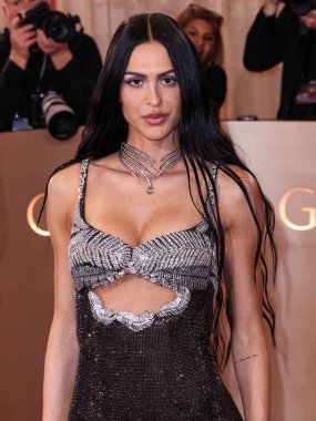 Swarovski giyen Amelia Gray Hamlin, 11 Ocak 2026 'da Beverly Hilton Oteli' nde düzenlenen 83. Altın Küre Ödülleri 'ne geldi..