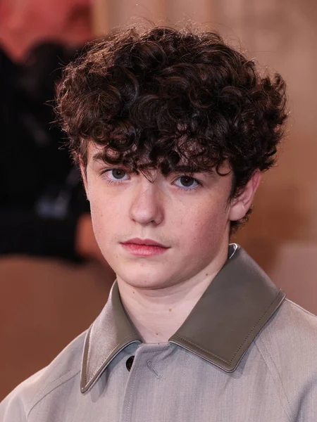 Bottega Veneta giyen Owen Cooper, 11 Ocak 2026 'da Beverly Hilton Oteli' nde düzenlenen 83. Altın Küre Ödülleri 'ne geldi..