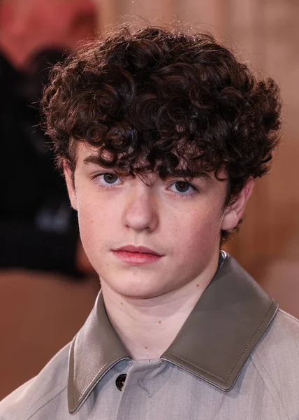 Bottega Veneta giyen Owen Cooper, 11 Ocak 2026 'da Beverly Hilton Oteli' nde düzenlenen 83. Altın Küre Ödülleri 'ne geldi..