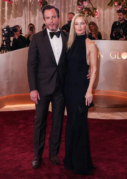 Will Arnett ve kız arkadaşı Carolyn Murphy, 11 Ocak 2026 'da Beverly Hilton Hotel' de düzenlenen 83. Altın Küre Ödülleri 'ne katılacaklar. (Fotoğraf: Xavier Collin / Image Press Agency)