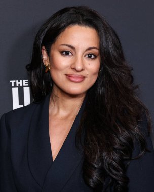 Carmela Zumbado, Los Angeles Netflix 'in ve A + E Stüdyolarının galası' The Lincoln Lawyer 'Sezon 4' te Penske Medya Şirketi 'nin (PMC) çatı terasında 28 Ocak 2026' da Los Angeles, Kaliforniya, ABD 'de gerçekleşti..