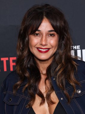 Emmanuelle Chriqui, 28 Ocak 2026 'da Los Angeles, Kaliforniya, ABD' de bulunan Penske Medya Şirketi 'nin (PMC) çatı katındaki' The Lincoln Lawyer 'sezonunun Netflix ve A + E Stüdyolarının Los Angeles galasına geldi..