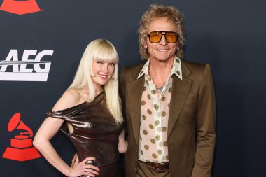 Ace Harper ve Matt Sorum, 30 Ocak 2026 'da Los Angeles Kongre Salonu' nda düzenlenen Mariah Carey onuruna düzenlenen MusiCares 2026 'ya geldiler..