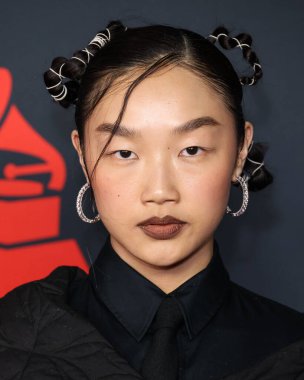 Audrey Nuna, Los Angeles Kongresi Güney Salonu 'nda 30 Ocak 2026' da Los Angeles, Kaliforniya, ABD 'de düzenlenen Mariah Carey onuruna düzenlenen MusiCares 2026' ya ulaştı..