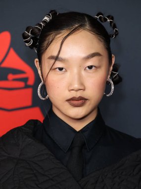 Audrey Nuna, Los Angeles Kongresi Güney Salonu 'nda 30 Ocak 2026' da Los Angeles, Kaliforniya, ABD 'de düzenlenen Mariah Carey onuruna düzenlenen MusiCares 2026' ya ulaştı..