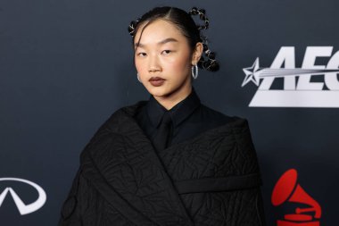 Audrey Nuna, Los Angeles Kongresi Güney Salonu 'nda 30 Ocak 2026' da Los Angeles, Kaliforniya, ABD 'de düzenlenen Mariah Carey onuruna düzenlenen MusiCares 2026' ya ulaştı..