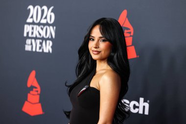 Becky G, Los Angeles Kongre Merkezi Güney Salonu 'nda 30 Ocak 2026' da düzenlenen Mariah Carey onuruna düzenlenen MusiCares 2026 'ya ulaştı..