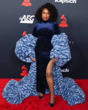 Jennifer Hudson, Los Angeles Kongre Merkezi 'nde 30 Ocak 2026' da Los Angeles, Kaliforniya, ABD 'de düzenlenen Mariah Carey onuruna düzenlenen MusiCares 2026' ya ulaştı..