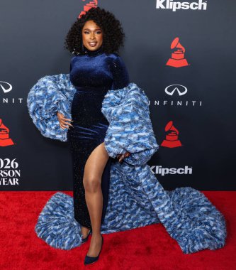 Jennifer Hudson, Los Angeles Kongre Merkezi 'nde 30 Ocak 2026' da Los Angeles, Kaliforniya, ABD 'de düzenlenen Mariah Carey onuruna düzenlenen MusiCares 2026' ya ulaştı..