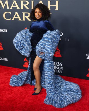 Jennifer Hudson, Los Angeles Kongre Merkezi 'nde 30 Ocak 2026' da Los Angeles, Kaliforniya, ABD 'de düzenlenen Mariah Carey onuruna düzenlenen MusiCares 2026' ya ulaştı..