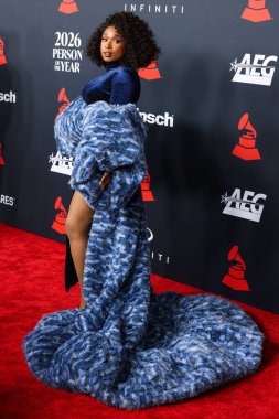 Jennifer Hudson, Los Angeles Kongre Merkezi 'nde 30 Ocak 2026' da Los Angeles, Kaliforniya, ABD 'de düzenlenen Mariah Carey onuruna düzenlenen MusiCares 2026' ya ulaştı..