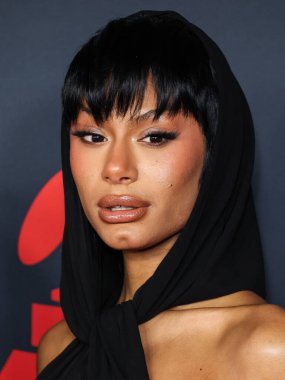 Flo 'dan Jorja Douglas, 30 Ocak 2026' da Los Angeles Kongre Merkezi 'nde düzenlenen Mariah Carey onuruna düzenlenen MusiCares 2026 yılının insanına ulaştı..