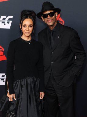 Lisa Harris ve Jimmy Jam, 30 Ocak 2026 'da Los Angeles Kongre Merkezi' nde düzenlenen Mariah Carey onuruna düzenlenen 