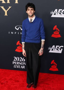 Stephen Sanchez, Los Angeles Kongre Merkezi Güney Salonu 'nda 30 Ocak 2026' da düzenlenen Mariah Carey onuruna düzenlenen MusiCares 2026 'ya ulaştı..