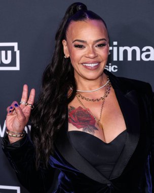 Faith Evans, Waldorf Astoria Beverly Hills Oteli 'nde 31 Ocak 2026 tarihinde düzenlenen Primary Wave Music 20. yıl dönümü öncesi Grammy Partisi' ne (68. Grammy Ödülleri) ulaşır..