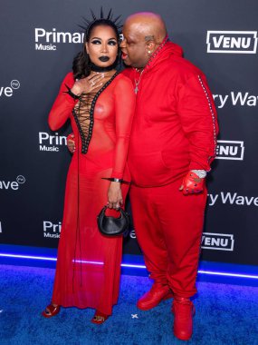 Shani James ve erkek arkadaşı CeeLo Green (Thomas DeCarlo Callaway-Burton), ABD 'nin Los Angeles şehrinde 31 Ocak 2026 tarihinde Waldorf Astoria Beverly Hills Oteli' nde düzenlenen 20.